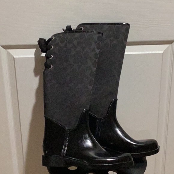 Coach Tristee Rain Boots- Size 9 - Picture 1 of 10